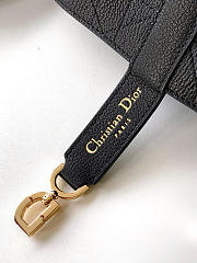 Dior Medium Dior Toujours Bag Black Flat Macrocannage Calfskin Black M2821OCUQ_M900 11 x 8.5 x 6.5 inches - 3