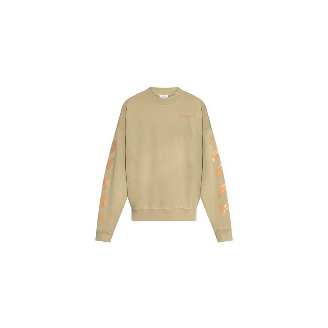 Off-White Diagonal Stripes Long-Sleeve Sweatshirt 44MBA054G5F00B6110 - 1