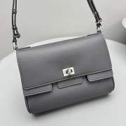 Balenciaga Underarm Shoulder Bag Grey 23.5*18*7cm - 2