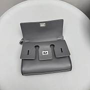 Balenciaga Underarm Shoulder Bag Grey 23.5*18*7cm - 4