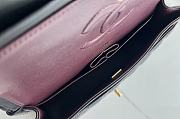 Chanel flap bag lambskin black bag size 25cm - 6