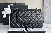 Chanel flap bag lambskin black bag size 25cm - 2
