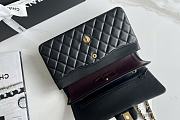 Chanel flap bag lambskin black bag size 25cm - 3