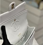 Chanel CF Lambskin Bodin Joyeux White Gold Buckle Size 25 cm - 5