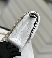 Chanel CF Lambskin Bodin Joyeux White Gold Buckle Size 25 cm - 4