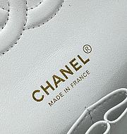 Chanel CF Lambskin Bodin Joyeux White Gold Buckle Size 25 cm - 2