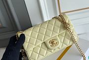 Chanel Flap Bag Lambskin Leather Gold Hardware Size 23.5 cm - 5