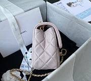 Chanel Mini Flap Bag Metal Ball Pink Lambskin Size 13 × 20 × 7 cm - 6