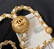Chanel Mini Flap Bag Global Chain White Size 20 cm - 6