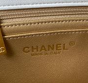 Chanel Mini Flap Bag Global Chain White Size 20 cm - 5