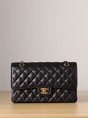 Chanel flap bag caviar black bag size 25cm - 6