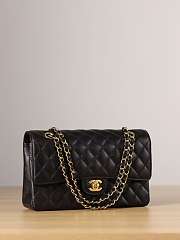 Chanel flap bag caviar black bag size 25cm - 5
