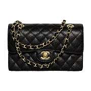Chanel flap bag caviar black bag size 25cm - 1