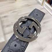 Belt with Interlocking G buckle - 1