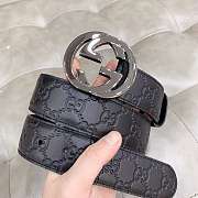 Belt with Interlocking G buckle - 3