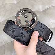 Belt with Interlocking G buckle - 4