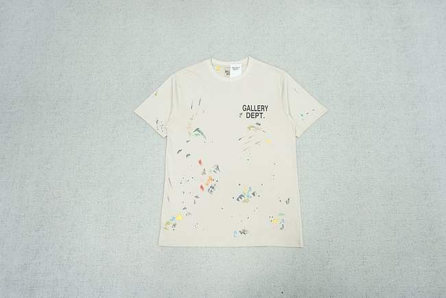 GALLERY DEPT t-shirt white hollywood beige - 1