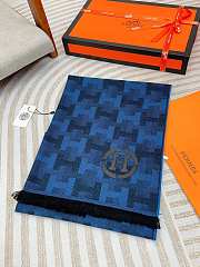 HERMES Scarf 20241015B1 Size 40x200cm Blue - 1