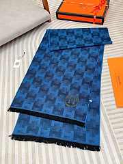 HERMES Scarf 20241015B1 Size 40x200cm Blue - 5
