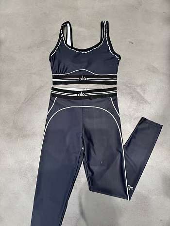 Alo gym set dark navy blue