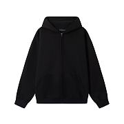 Fear of God Essentials black zip-up hoodie - 1