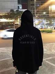 Fear of God Essentials black zip-up hoodie - 5