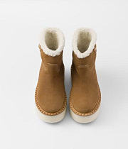 Prada Suede Booties Cinnamon (Women's) 1T729N_X0O_F0401_F_ZG50 - 5