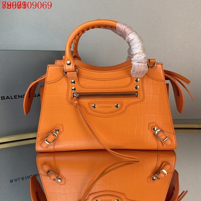 Balenciaga classic locomotive bag orange 33*13*20 - 1