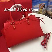 Balenciaga classic locomotive bag red 33*13*20 - 3