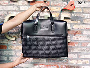 Versace Greca Embossed Leather Briefcase - 5