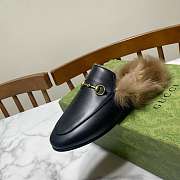 Gucci Princeton Fur Lined Loafer in Black - 5
