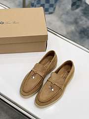 Loro Piana Summer Charms Walk Suede loafers - 3