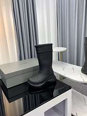Balenciaga Crocs Boot in bright black rubber 677388W1S8E1000 - 3