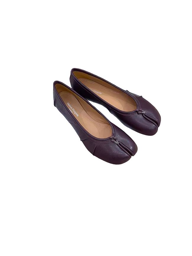 Maison Margiela Tabi Ballerina Dark Burgundy - 1
