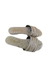 Dior Dway slides in white and gold - 1