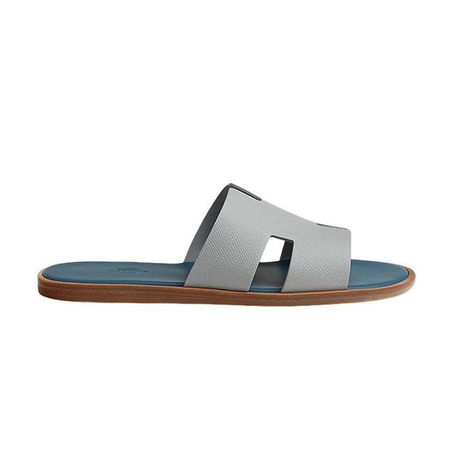 Hermès Izmir sandals in grey and blue leather H221824ZH68400 - 1