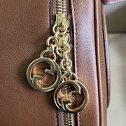 Gucci Blondie top handle bag brown 744434 SIZE 17x15x9CM - 5