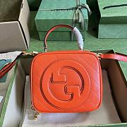 Gucci Blondie top handle bag orange 744434 SIZE 17x15x9CM - 1
