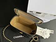 Chanel Vantiy Case Black Leather Bag Size 17*9.5*8cm - 5
