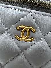 Chanel Vantiy Case White Leather Bag Size 17*9.5*8cm - 2
