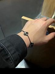 Van Cleef & Arpels four-leaf clover five-flower laser gun black bracelet  - 2