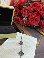 Van Cleef & Arpels four-leaf clover five-flower laser gun black bracelet  - 4