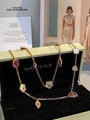 New VCA Lucky Spring Necklace Plum blossom, ladybug, and leaf - 5