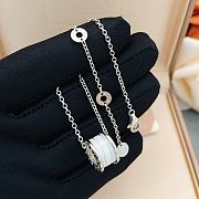 BVLGARI's latest silver spring white ceramic necklace - 6