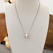 BVLGARI's latest silver spring white ceramic necklace - 4