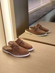 Loro Piana Charms Walk Babouche Loafer Caribou - 4