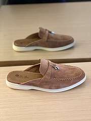 Loro Piana Charms Walk Babouche Loafer Caribou - 3