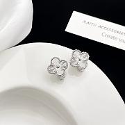 VCA high-jewelry four-leaf clover earrings  - 6