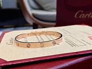 Cartier wide bracelet with 4 diamonds - 1