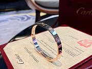 Cartier wide bracelet with 4 diamonds - 4